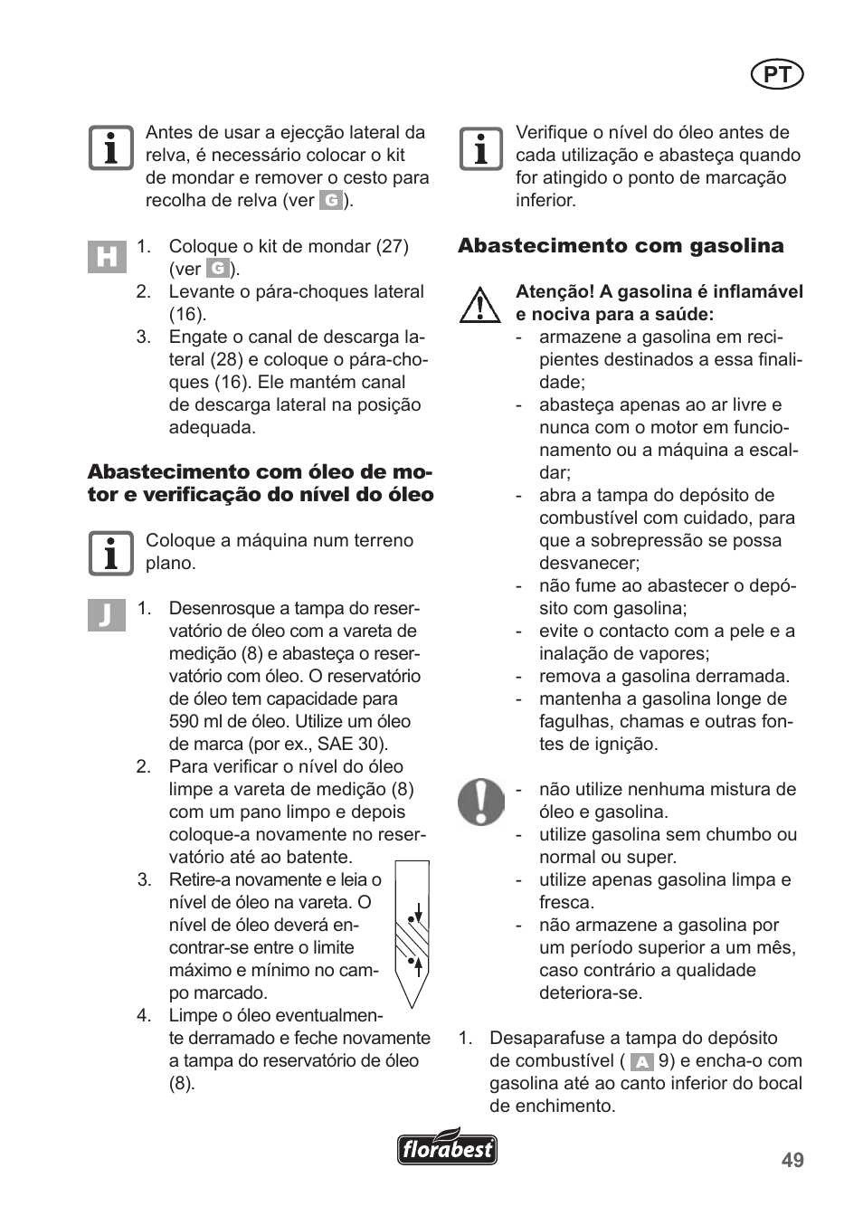 Florabest FBM 190 A1 User Manual | Page 49 / 100
