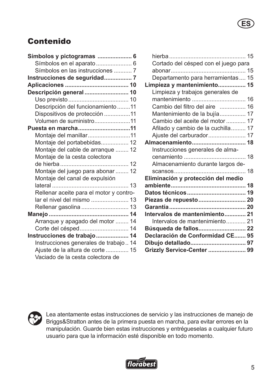 Florabest FBM 190 A1 User Manual | Page 5 / 100