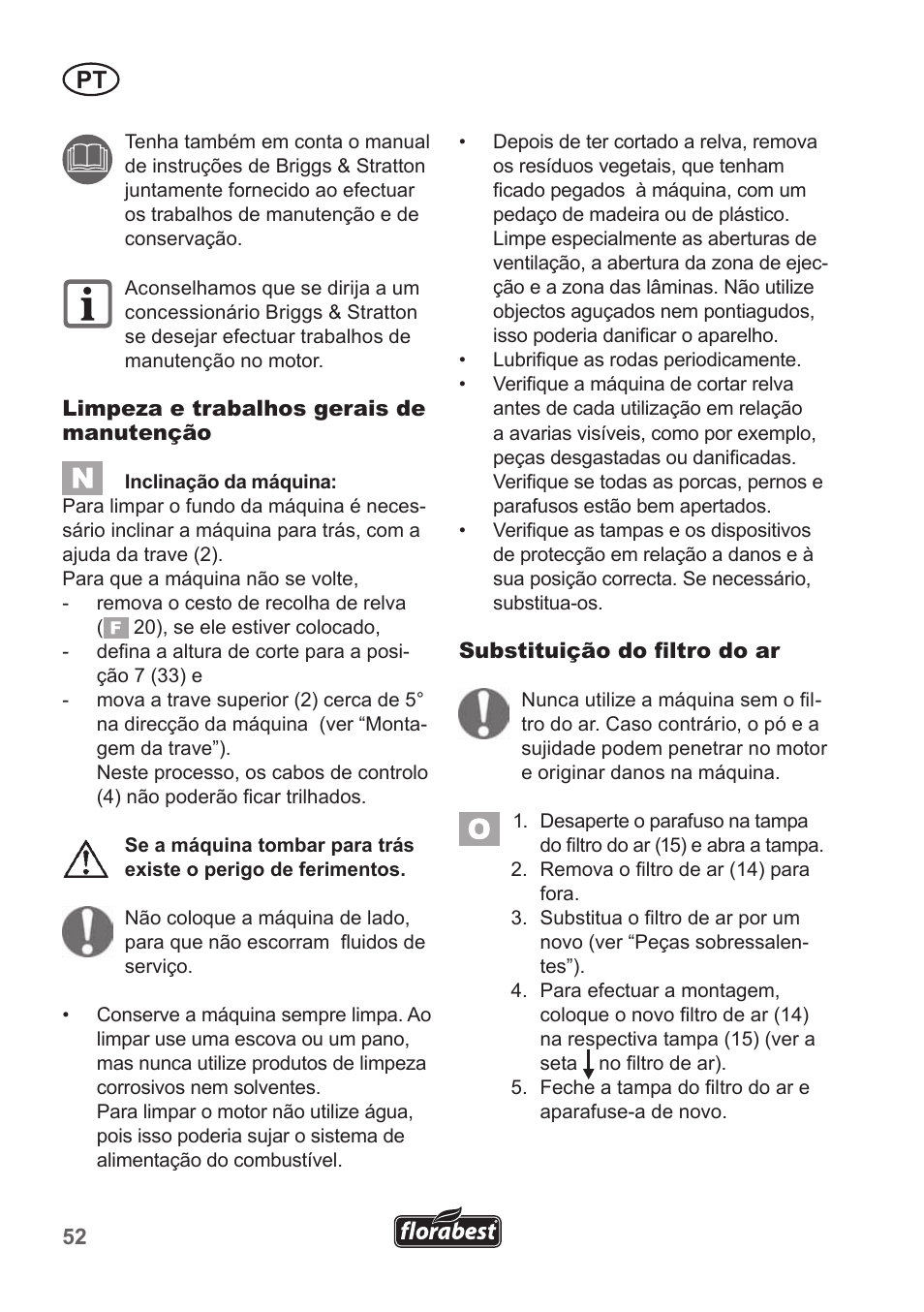 Florabest FBM 190 A1 User Manual | Page 52 / 100