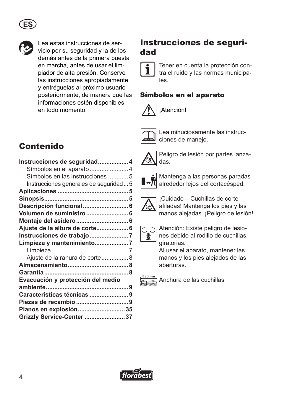Florabest FHM 38 A1 User Manual | Page 4 / 38