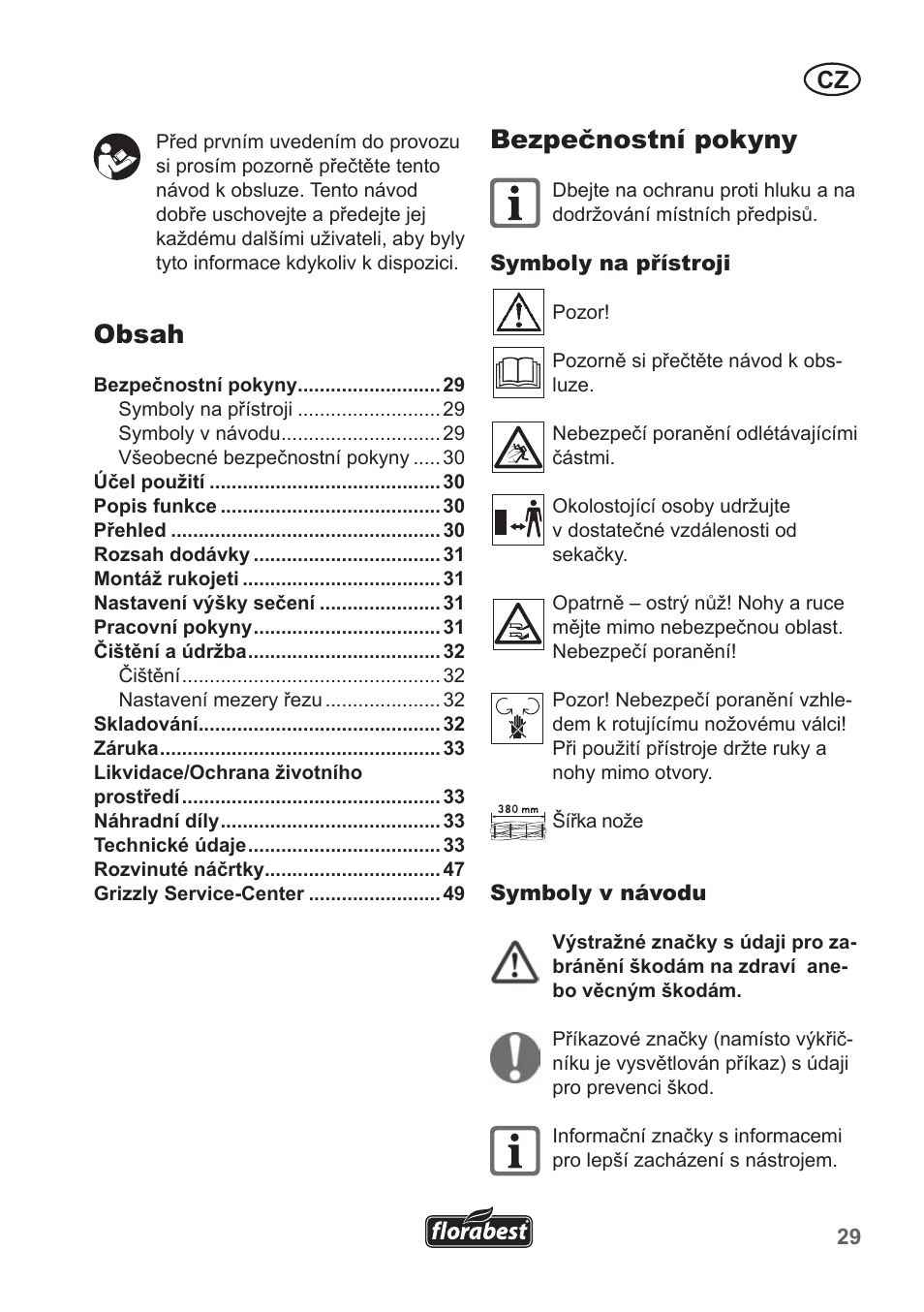 Florabest FHM 38 A1 User Manual | Page 29 / 50