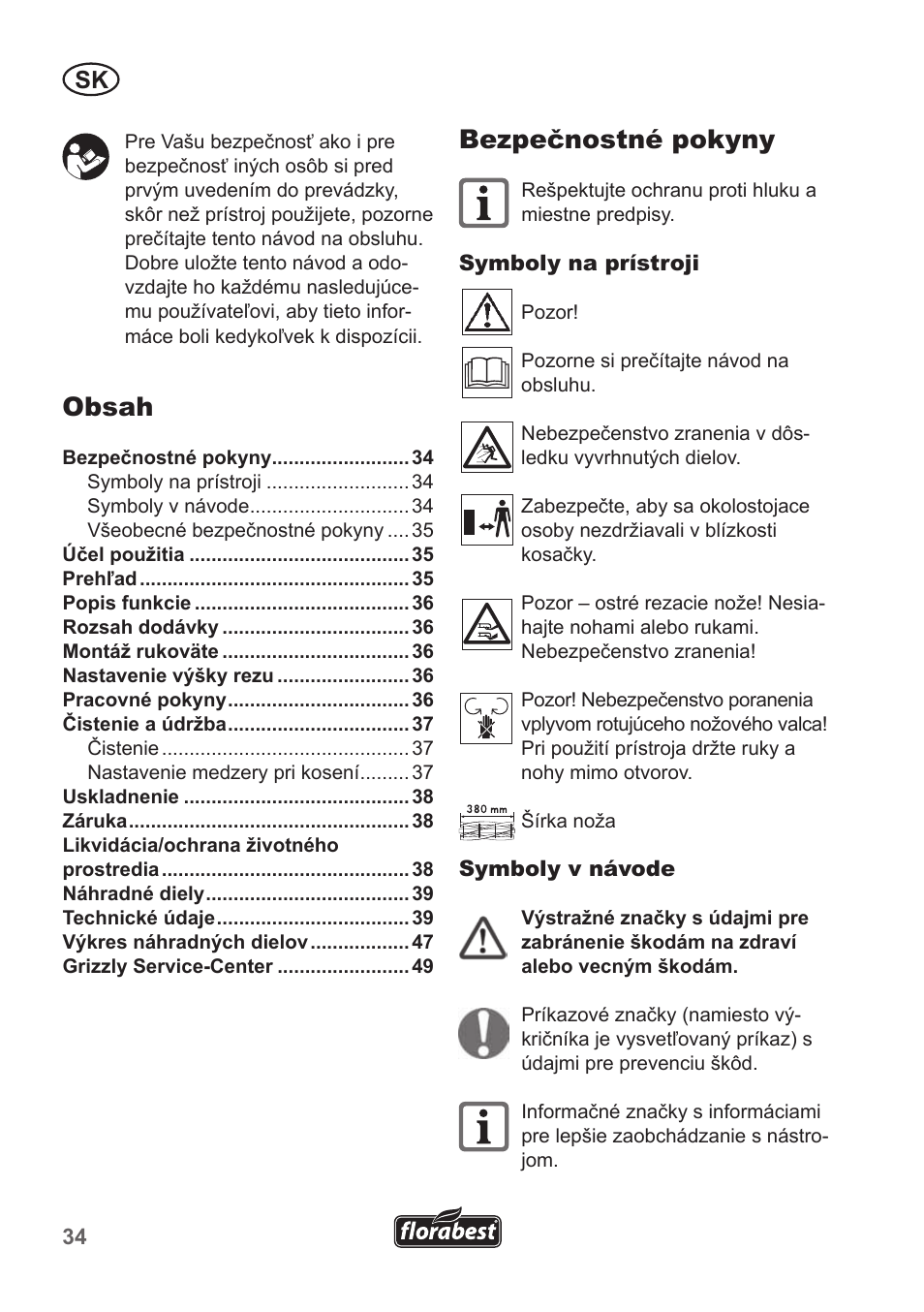 Florabest FHM 38 A1 User Manual | Page 34 / 50