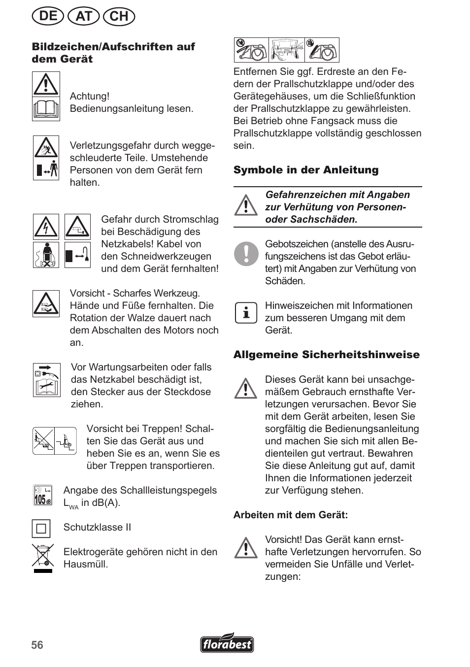 Ch at de | Florabest FLV 1300 A1 User Manual | Page 56 / 74