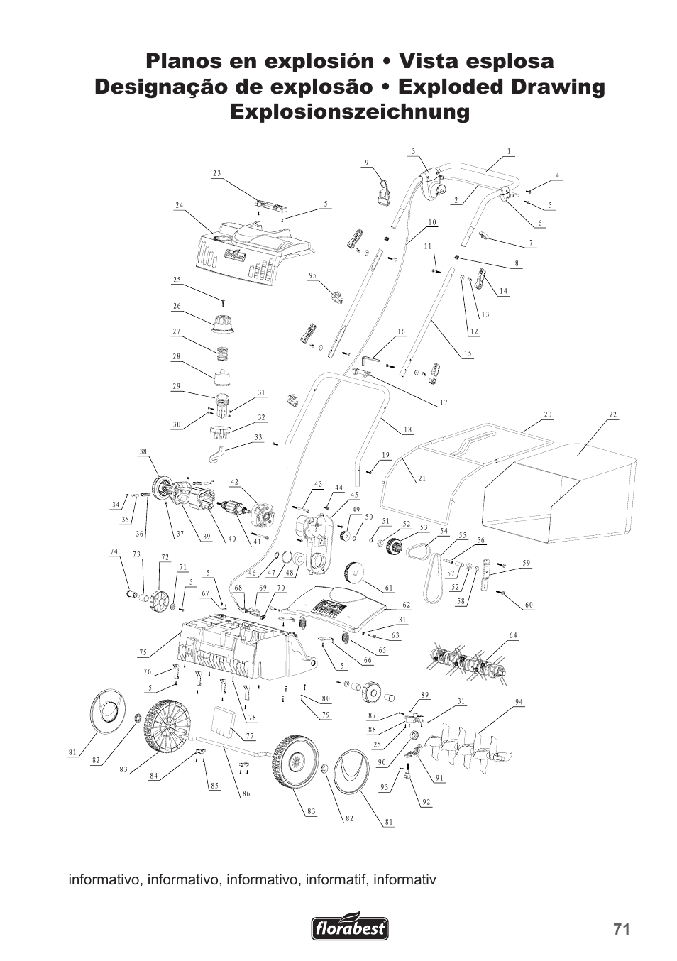 Florabest FLV 1300 A1 User Manual | Page 71 / 74
