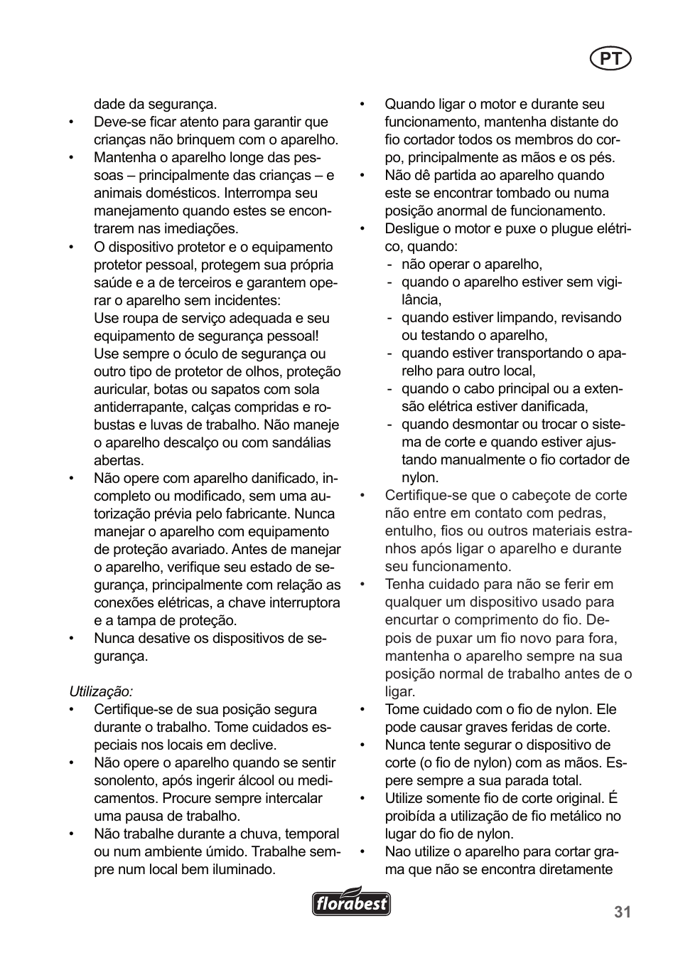 Florabest FRT 450 A1 User Manual | Page 31 / 70