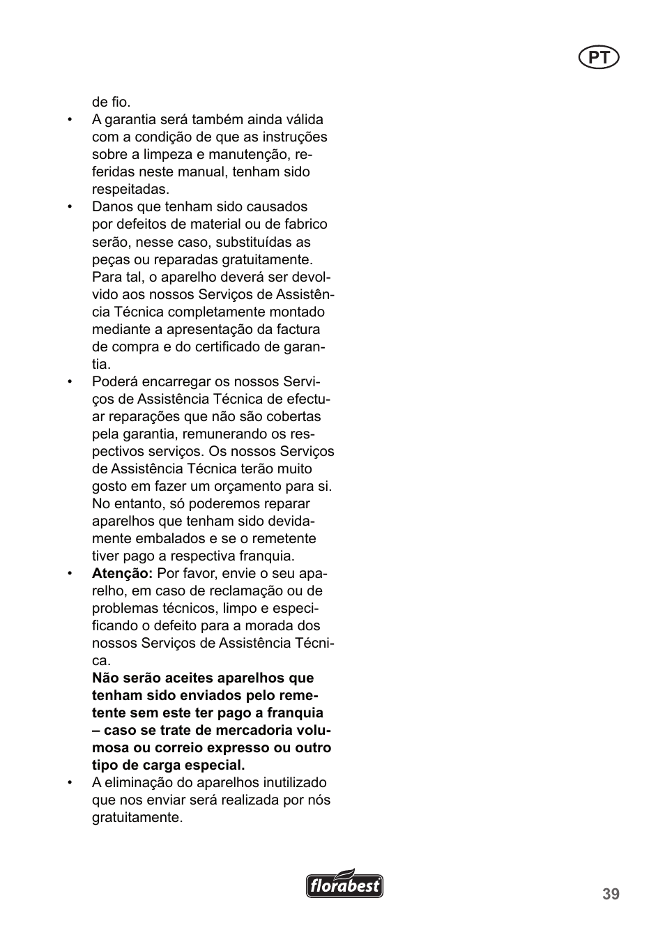Florabest FRT 450 A1 User Manual | Page 39 / 70