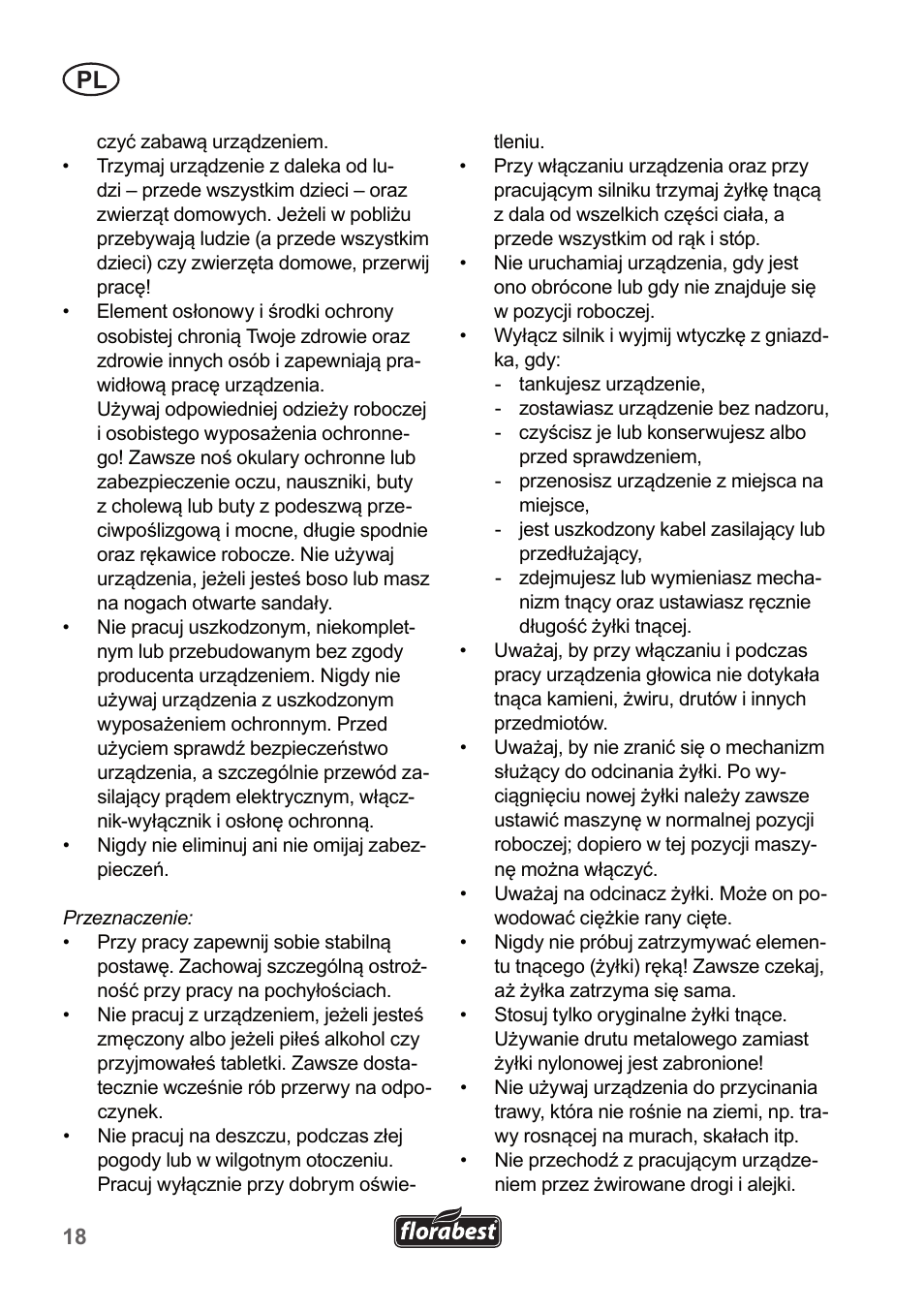 Florabest FRT 450 A1 User Manual | Page 18 / 90