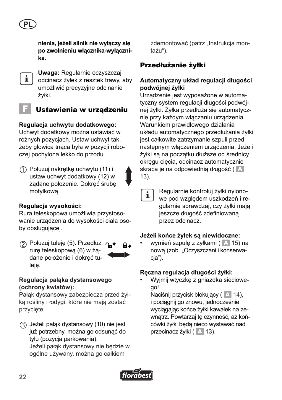 Florabest FRT 450 A1 User Manual | Page 22 / 90