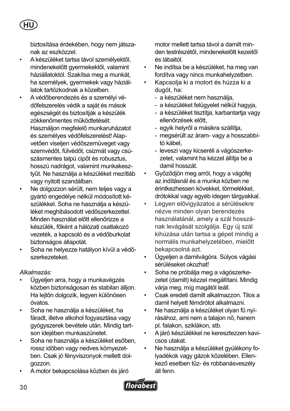 Florabest FRT 450 A1 User Manual | Page 30 / 90