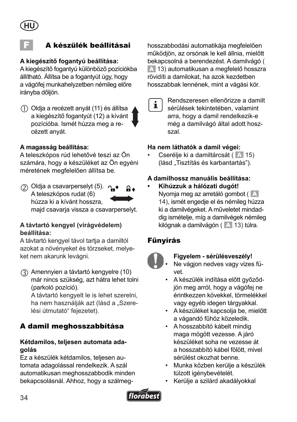 Florabest FRT 450 A1 User Manual | Page 34 / 90