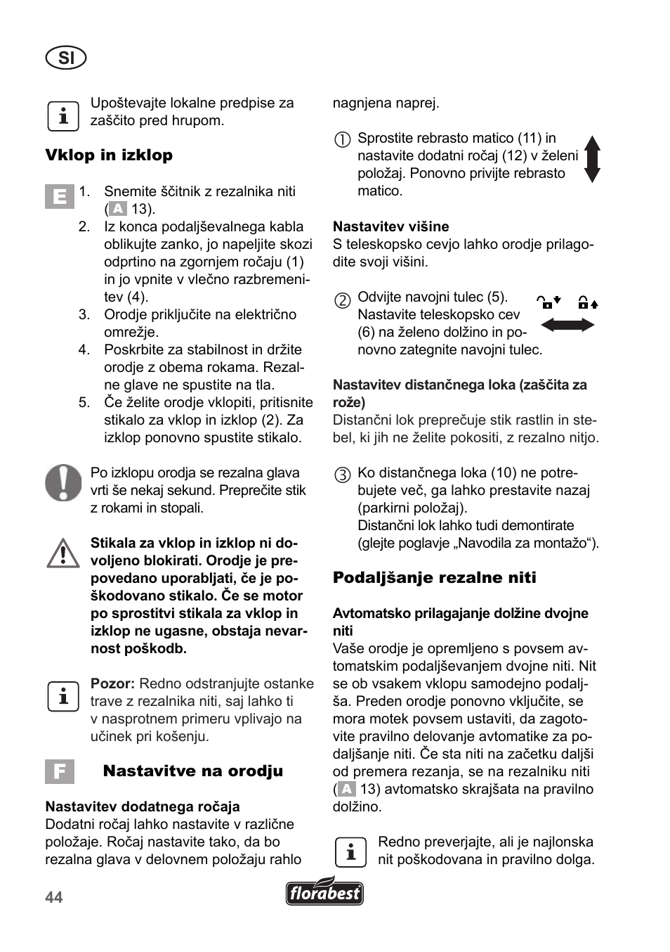 Florabest FRT 450 A1 User Manual | Page 44 / 90