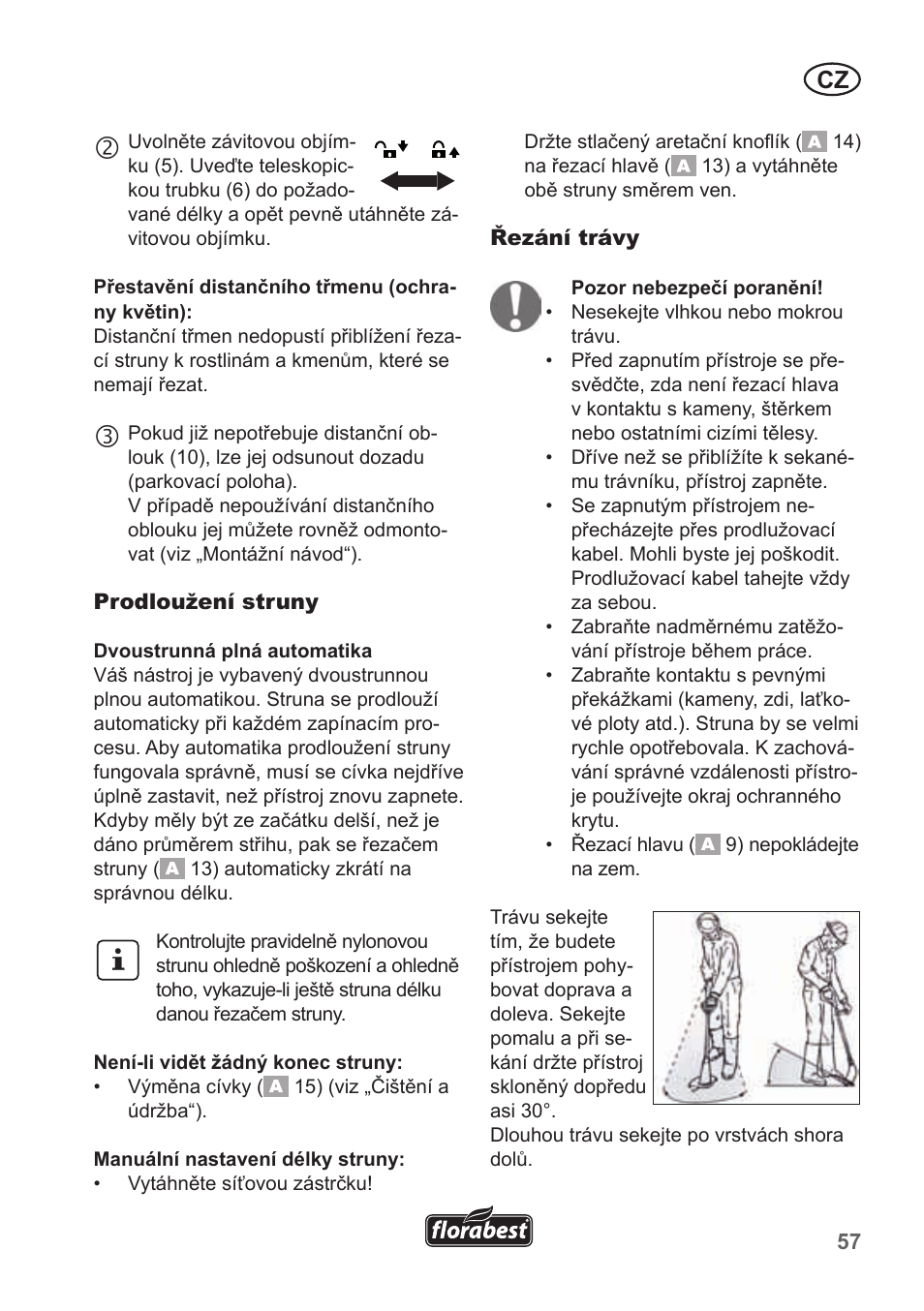 Florabest FRT 450 A1 User Manual | Page 57 / 90