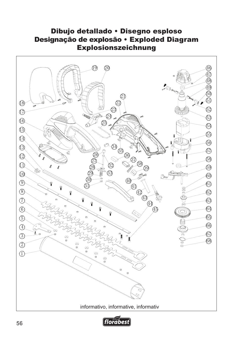 Florabest FHT 600 A1 User Manual | Page 56 / 58