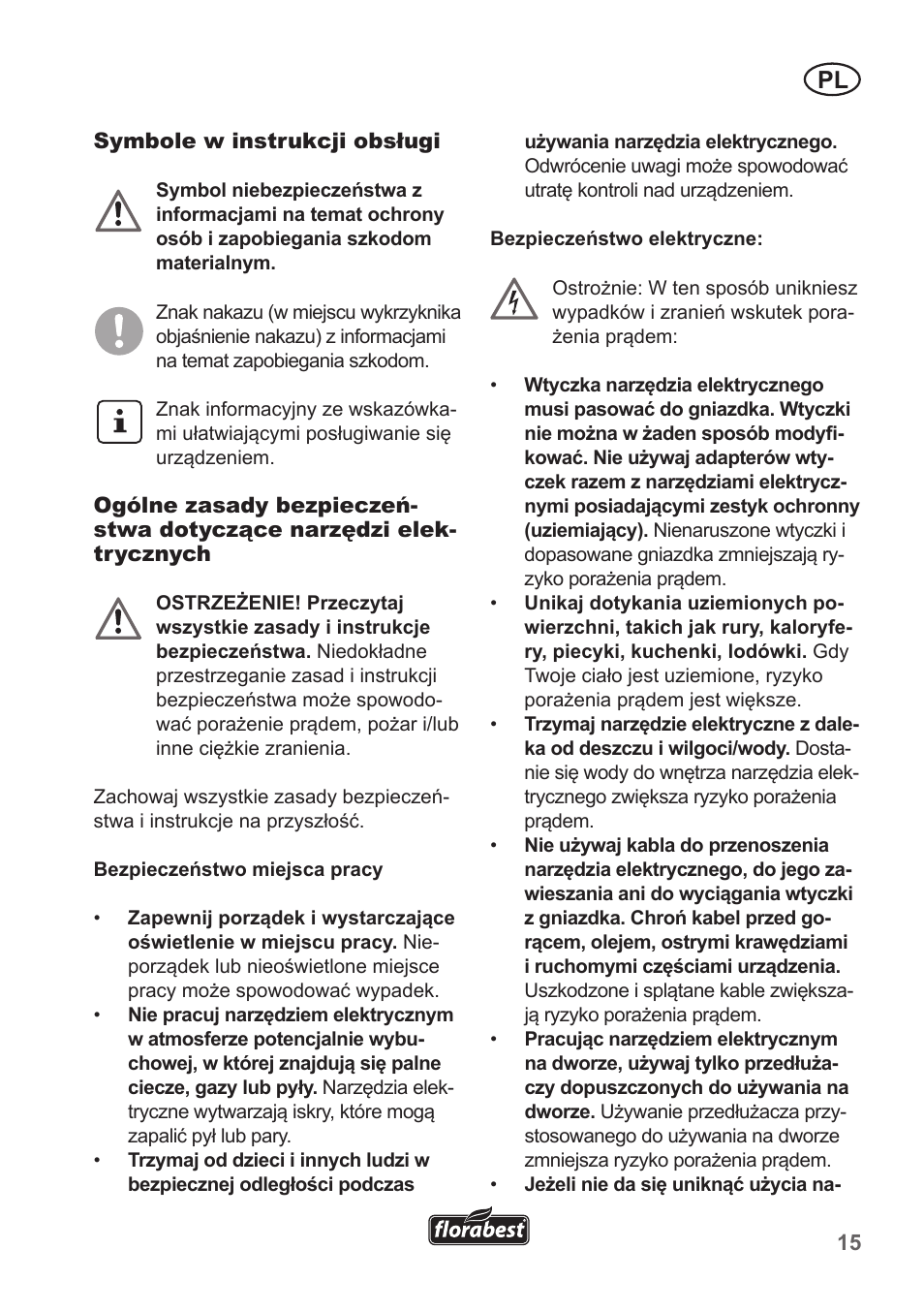 Florabest FHT 600 A1 User Manual | Page 15 / 90