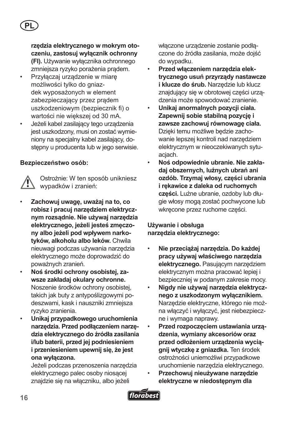 Florabest FHT 600 A1 User Manual | Page 16 / 90
