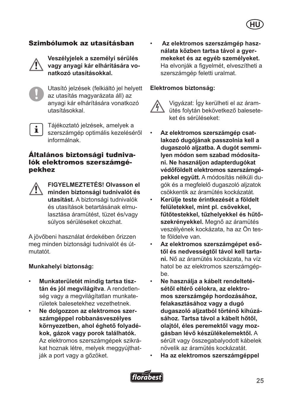 Florabest FHT 600 A1 User Manual | Page 25 / 90