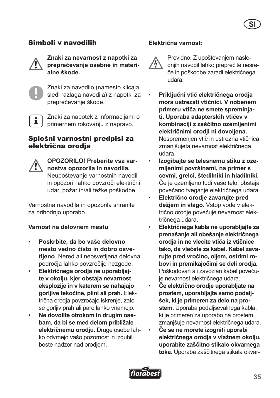 Florabest FHT 600 A1 User Manual | Page 35 / 90