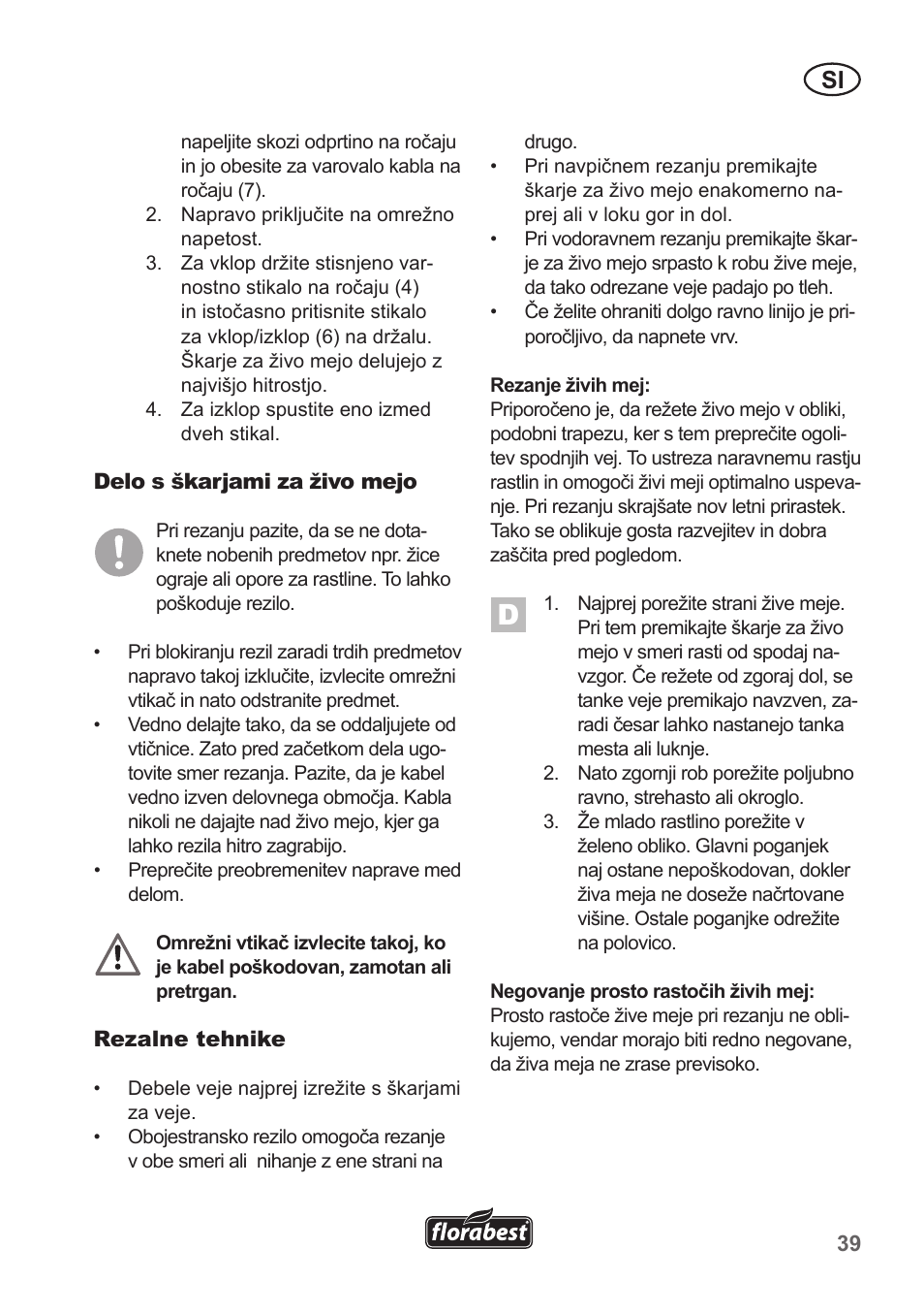 Florabest FHT 600 A1 User Manual | Page 39 / 90