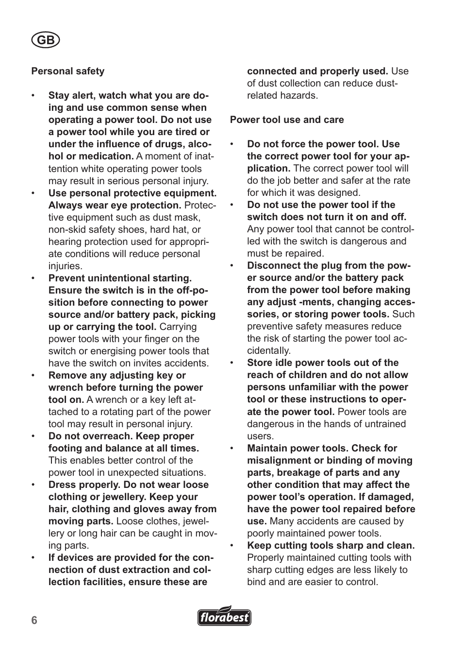 Florabest FHT 600 A1 User Manual | Page 6 / 90