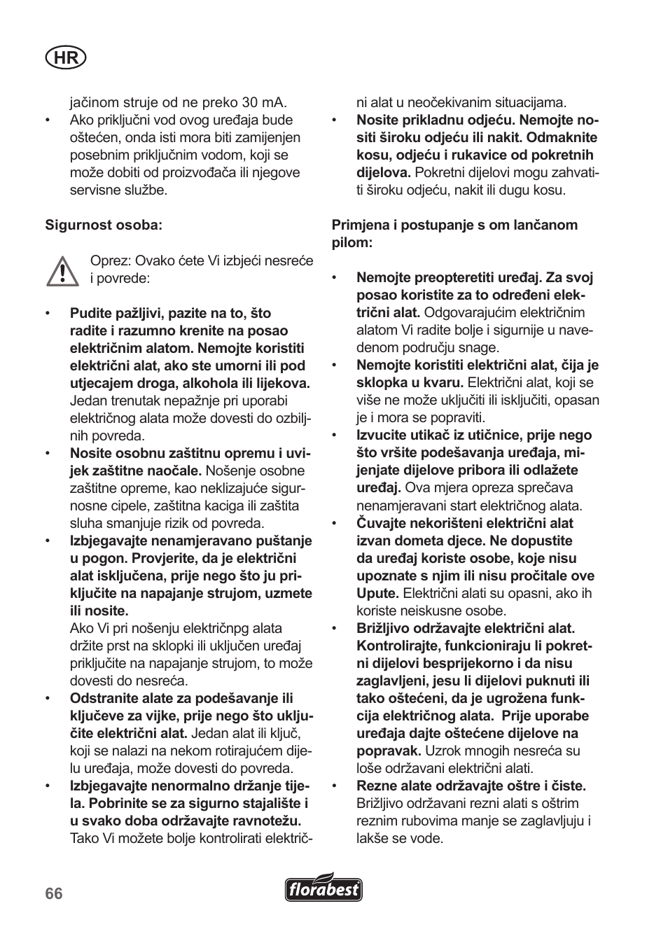 Florabest FHT 600 A1 User Manual | Page 66 / 90