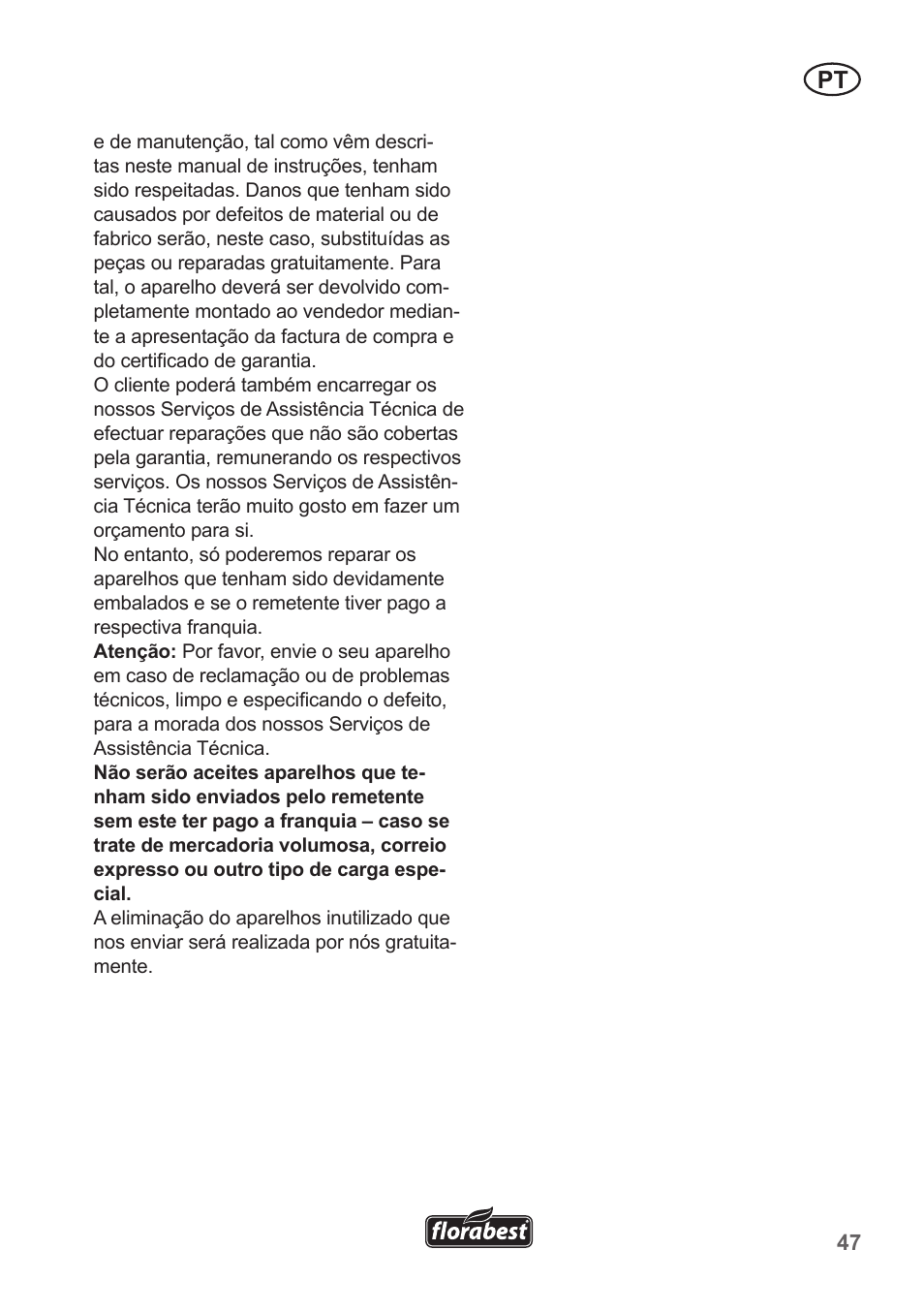 Florabest FAH 18 A1 User Manual | Page 47 / 82
