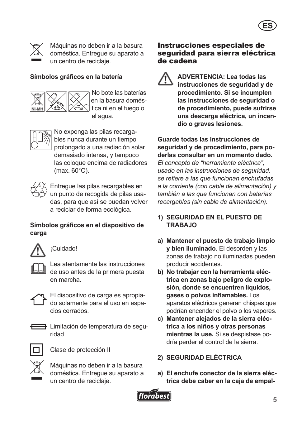 Florabest FAH 18 A1 User Manual | Page 5 / 82