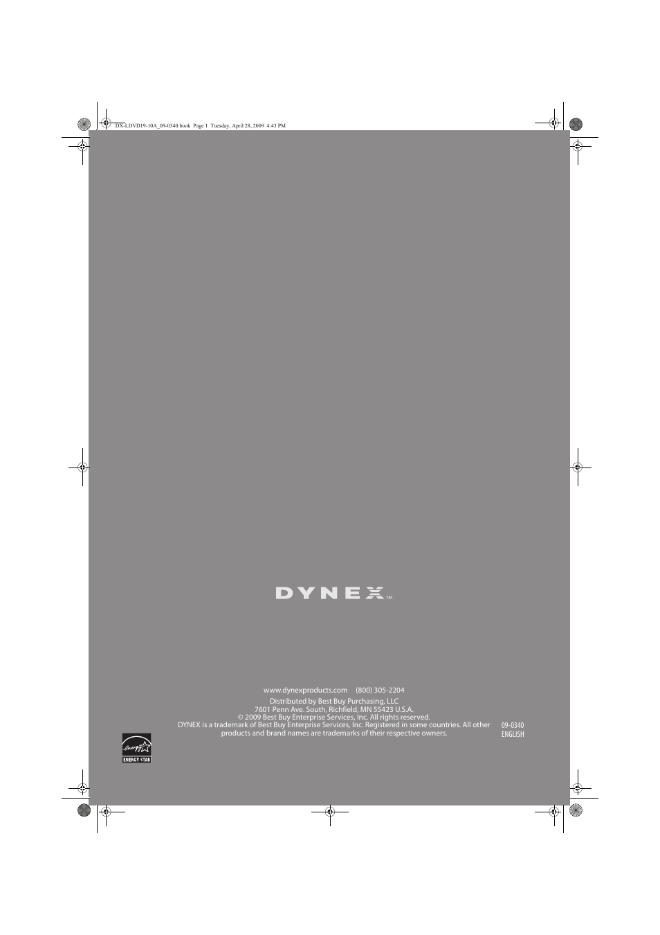 Dynex DX-LDVD19-10A User Manual | Page 36 / 36