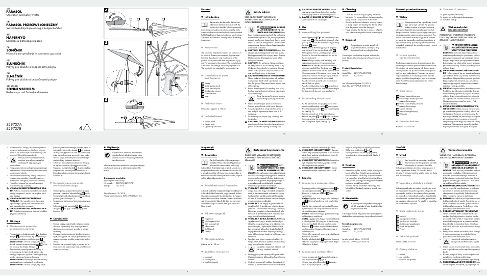 Florabest Z29737A Z29737B User Manual | 2 pages