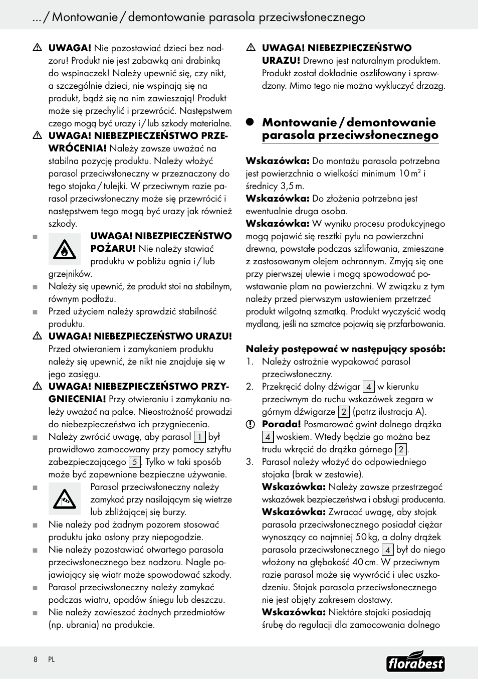 Florabest Z9904 User Manual | Page 8 / 25