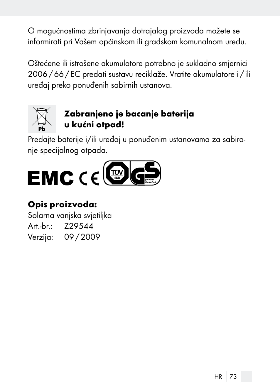 Florabest Z29544 User Manual | Page 73 / 88