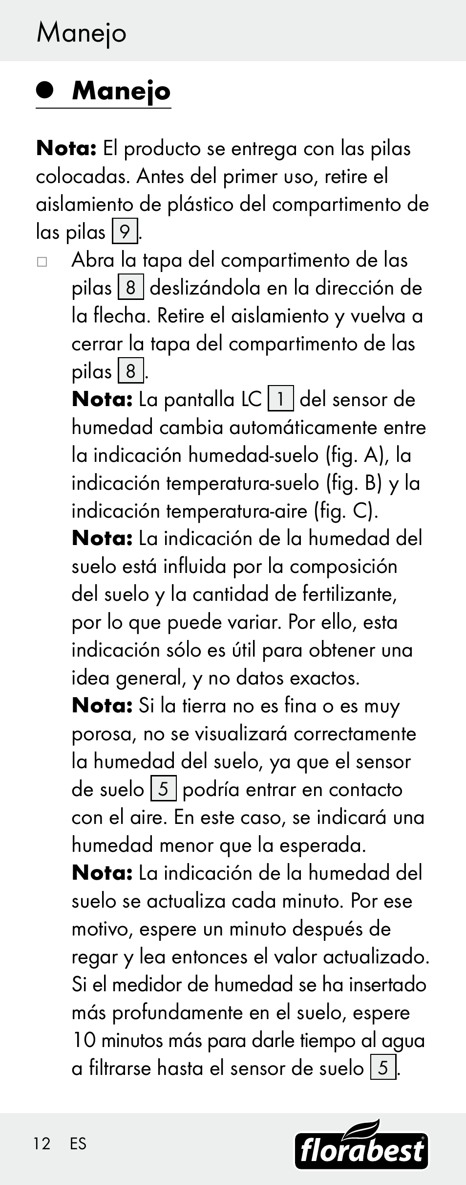 Manejo | Florabest H14335 User Manual | Page 12 / 76