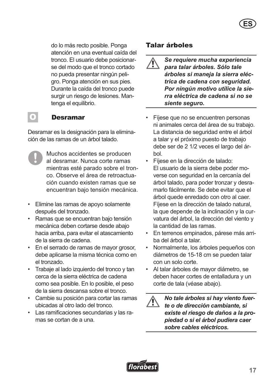 Florabest FKS 2200 B1 User Manual | Page 17 / 118