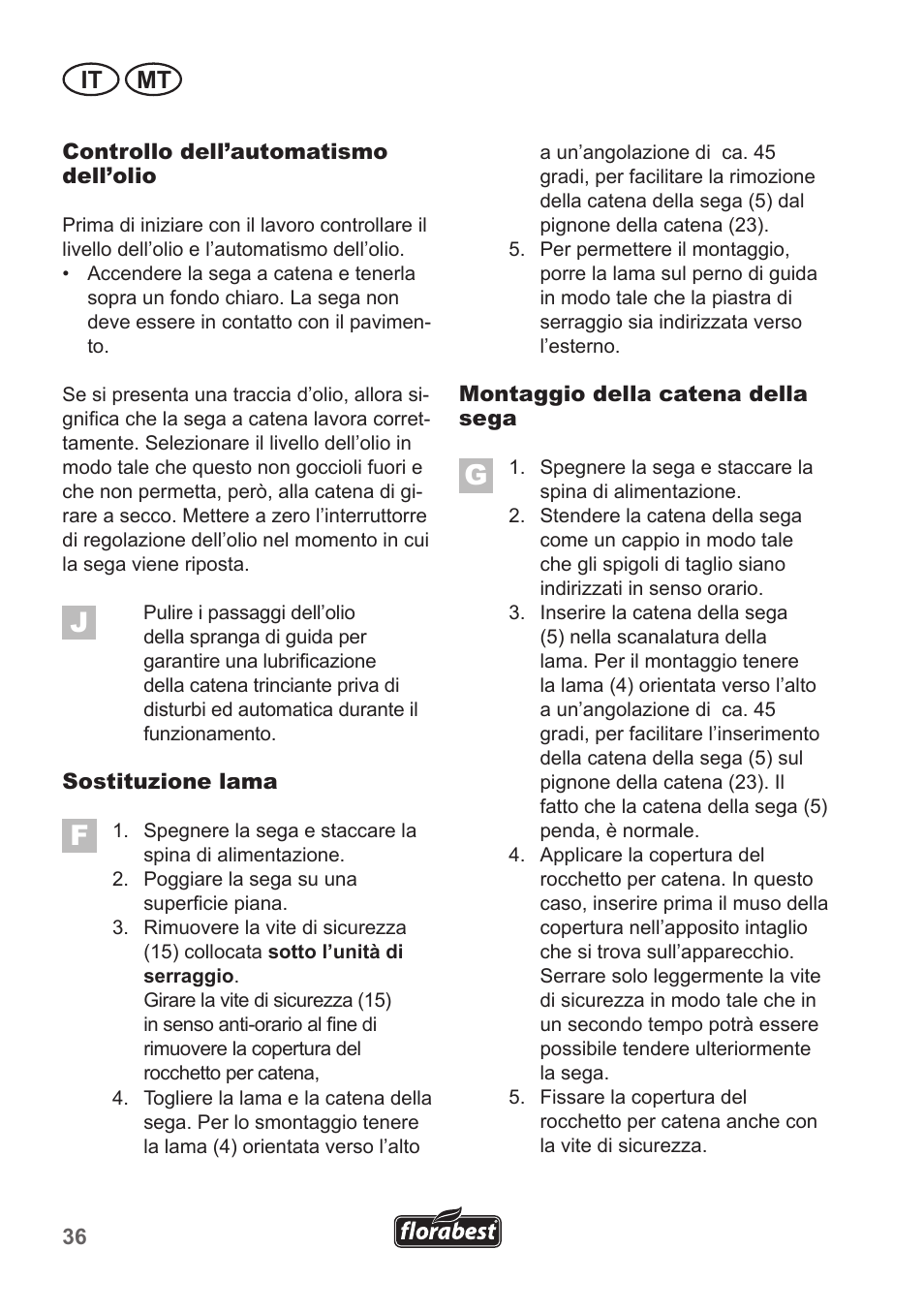 It mt | Florabest FKS 2200 B1 User Manual | Page 36 / 118