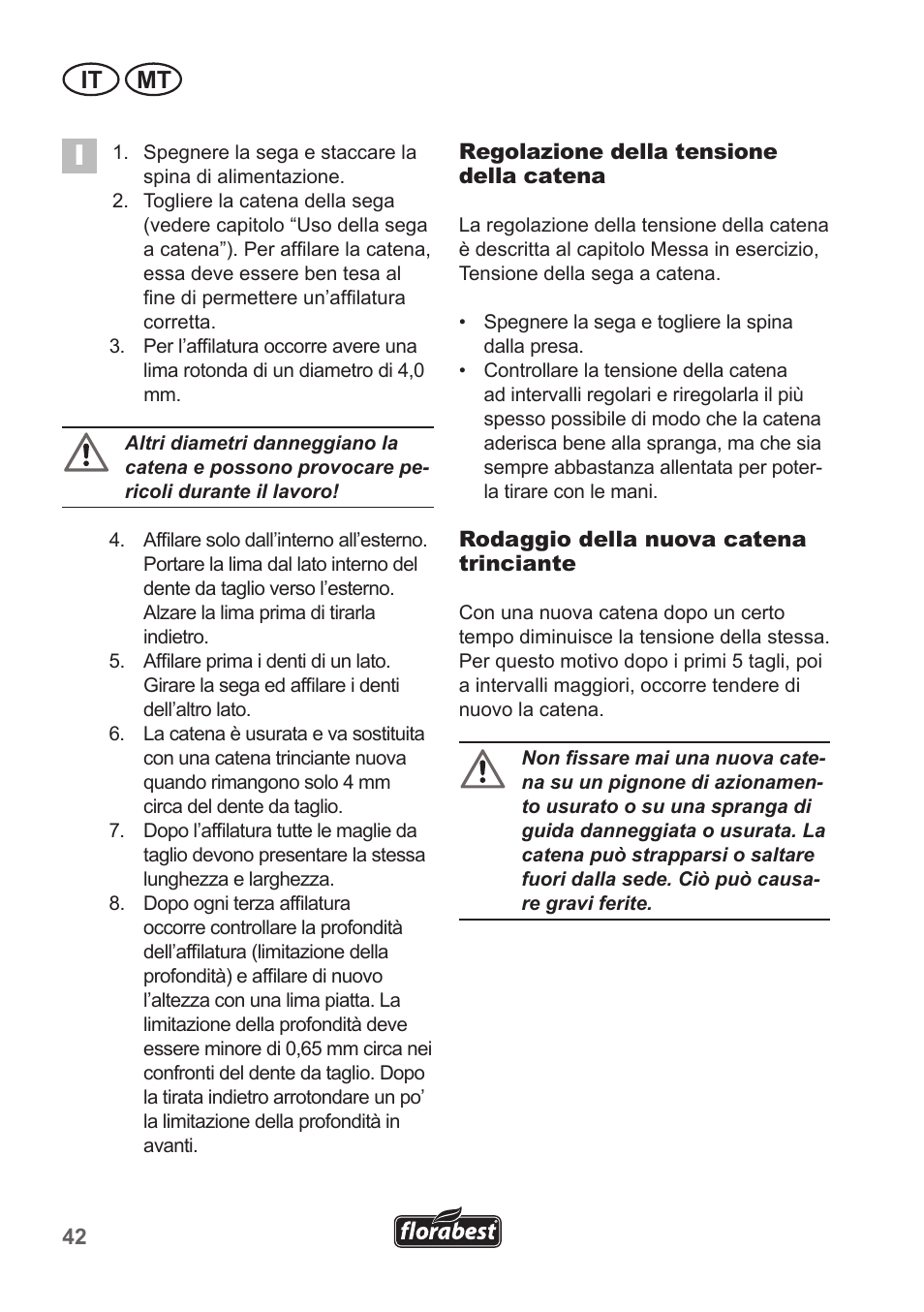 It mt | Florabest FKS 2200 B1 User Manual | Page 42 / 118