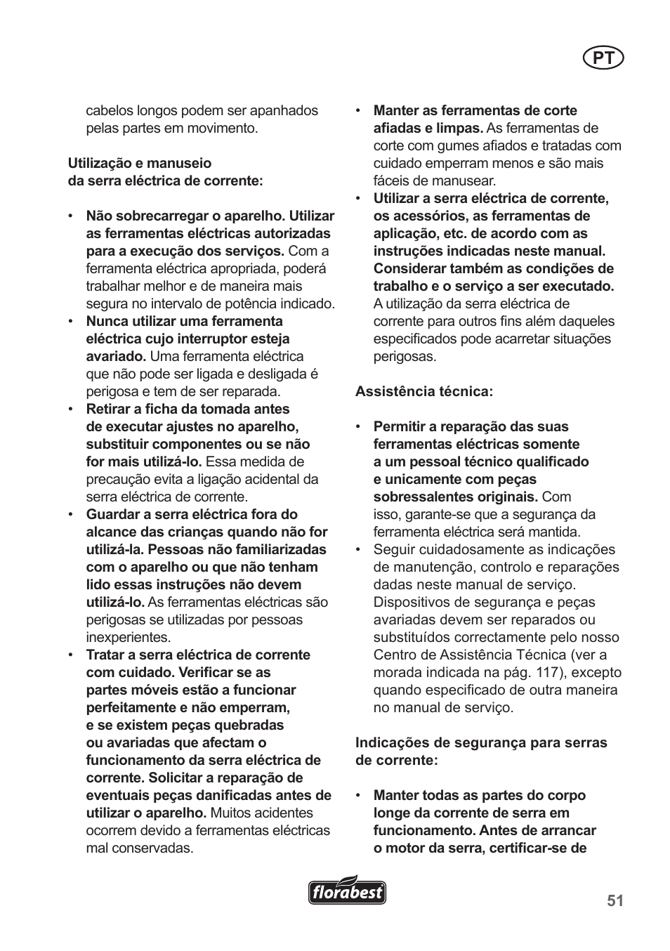 Florabest FKS 2200 B1 User Manual | Page 51 / 118