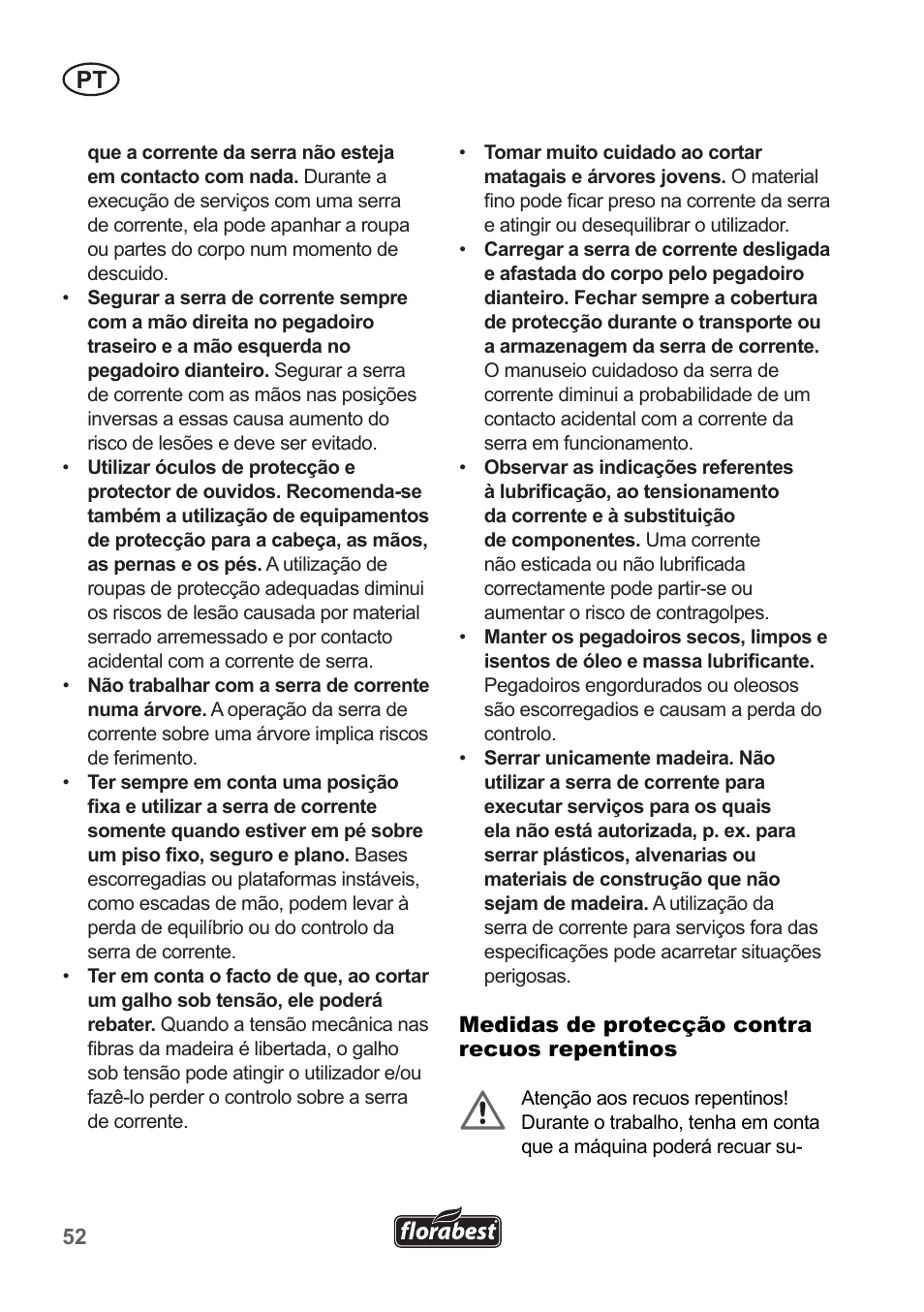 Florabest FKS 2200 B1 User Manual | Page 52 / 118