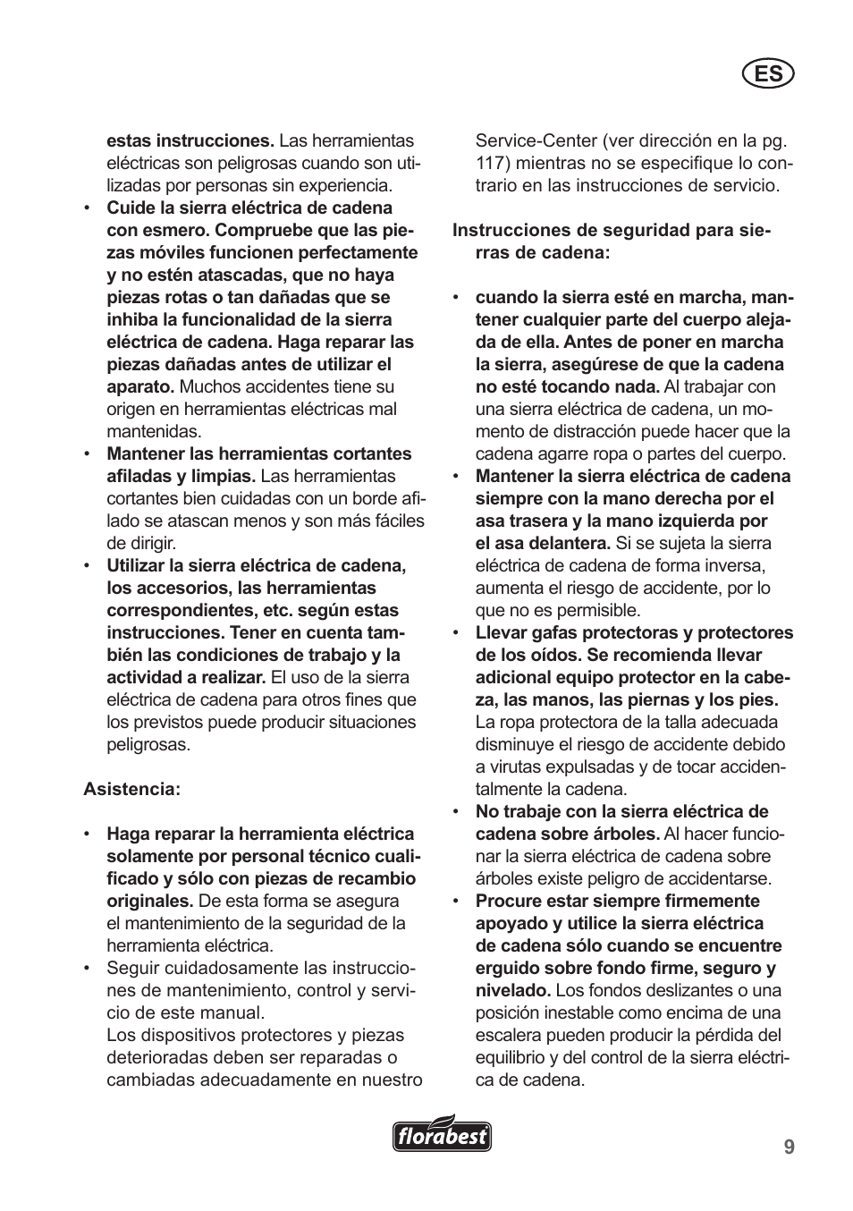 Florabest FKS 2200 B1 User Manual | Page 9 / 118
