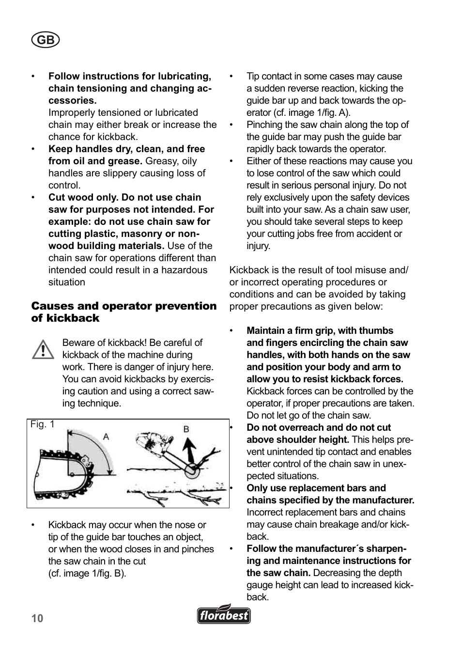 Florabest FKS 2200 B1 User Manual | Page 10 / 174