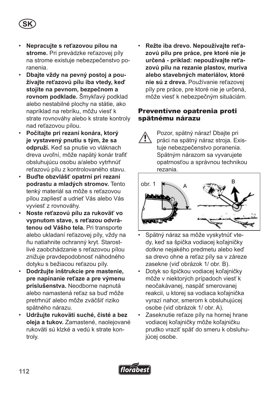 Florabest FKS 2200 B1 User Manual | Page 112 / 174