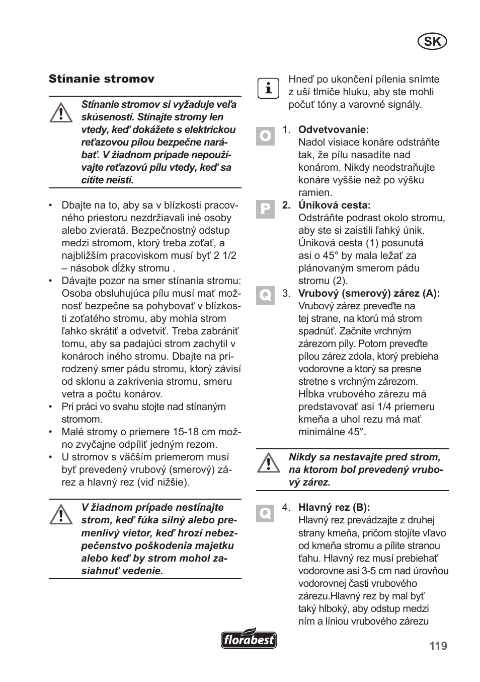 Florabest FKS 2200 B1 User Manual | Page 119 / 174