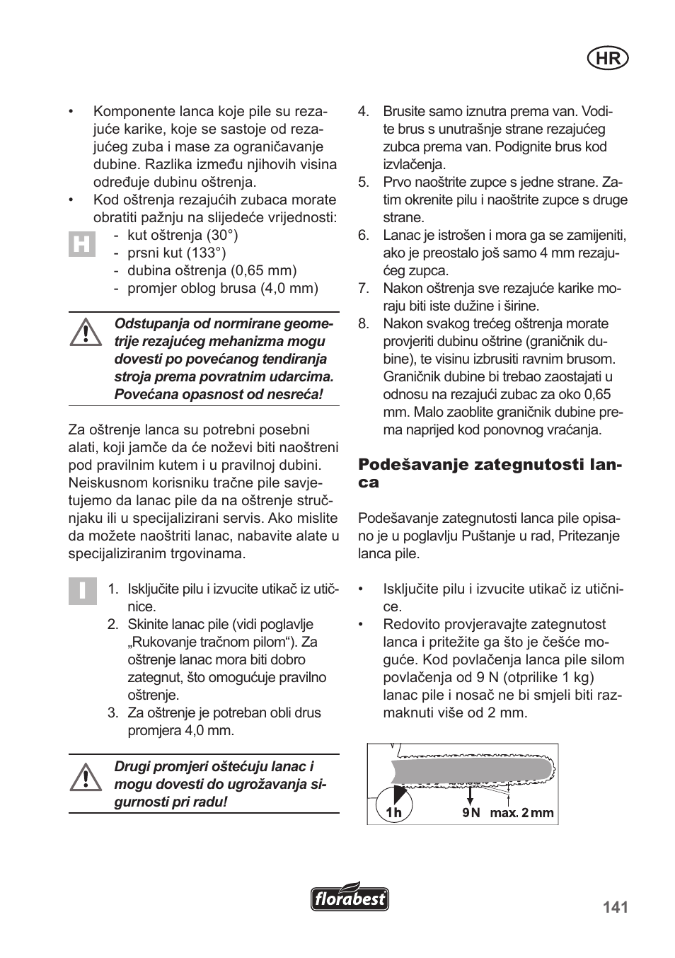 Florabest FKS 2200 B1 User Manual | Page 141 / 174