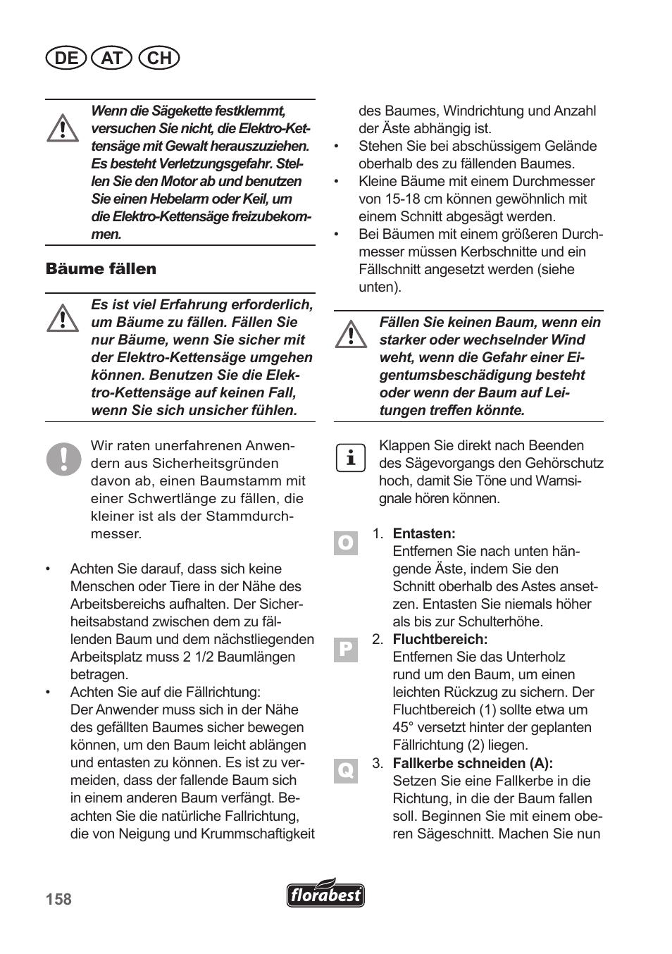 De at ch | Florabest FKS 2200 B1 User Manual | Page 158 / 174