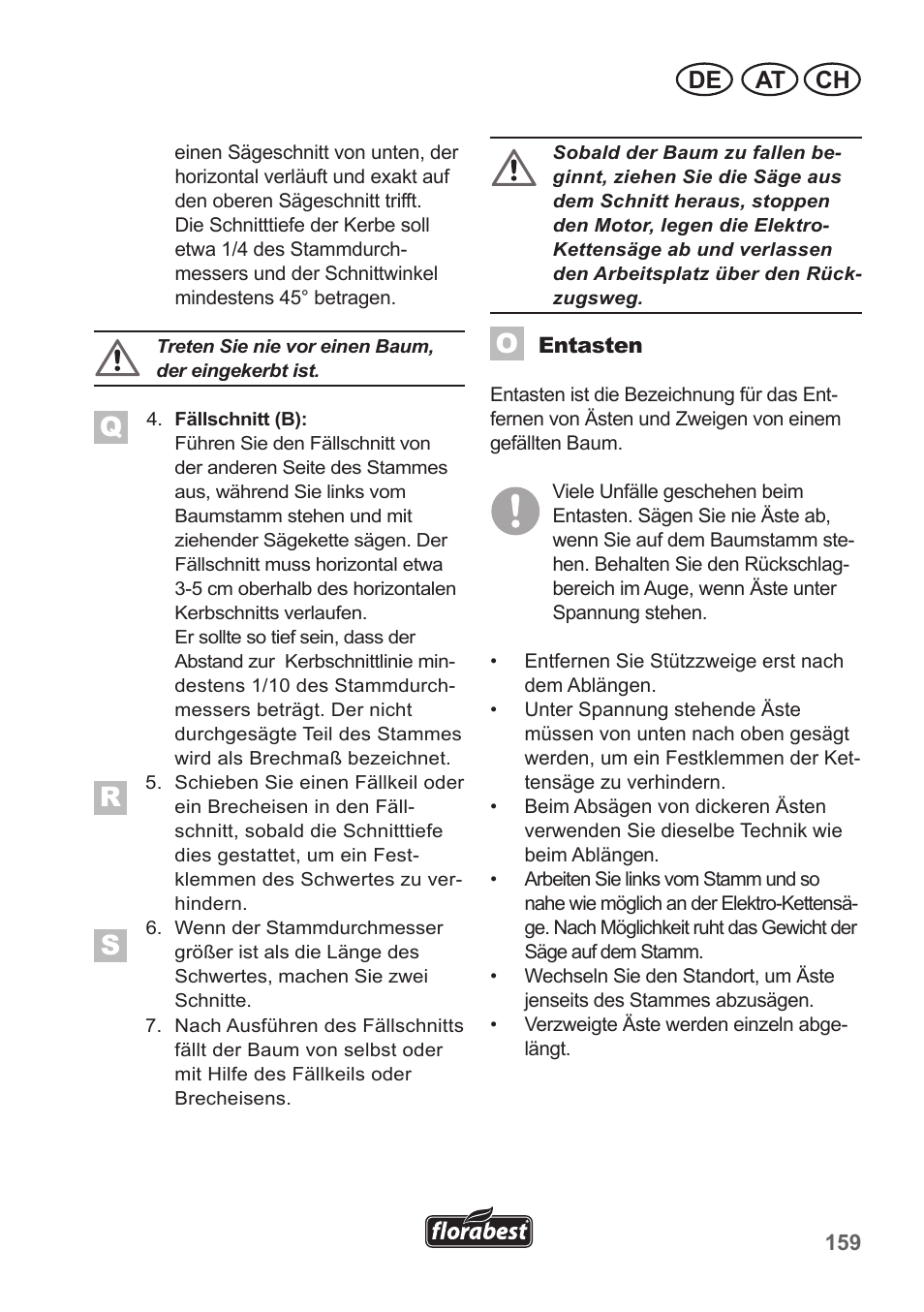 At ch de | Florabest FKS 2200 B1 User Manual | Page 159 / 174