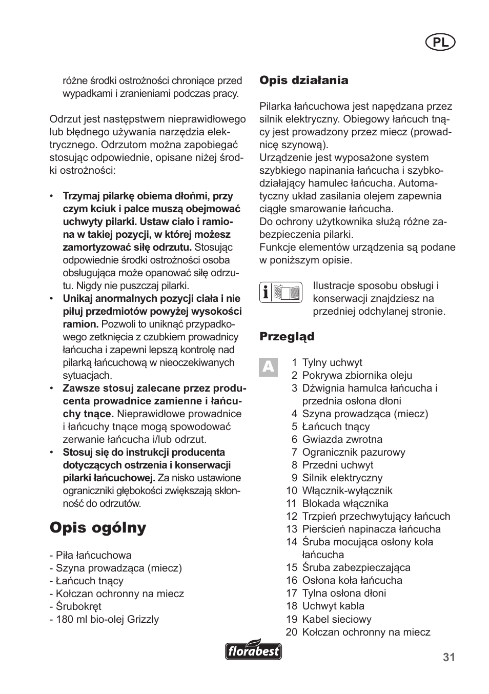 Opis ogólny | Florabest FKS 2200 B1 User Manual | Page 31 / 174