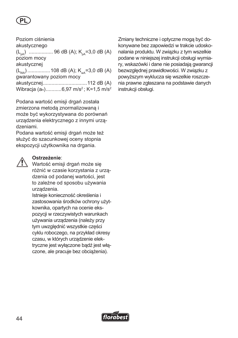 Florabest FKS 2200 B1 User Manual | Page 44 / 174