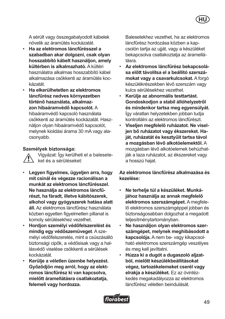 Florabest FKS 2200 B1 User Manual | Page 49 / 174