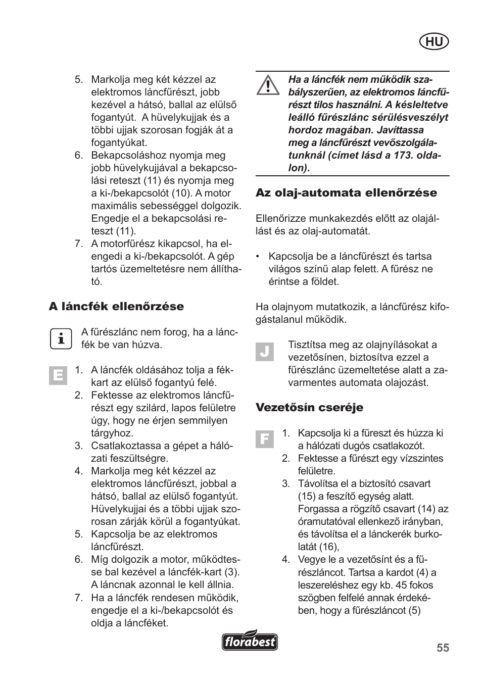 Florabest FKS 2200 B1 User Manual | Page 55 / 174