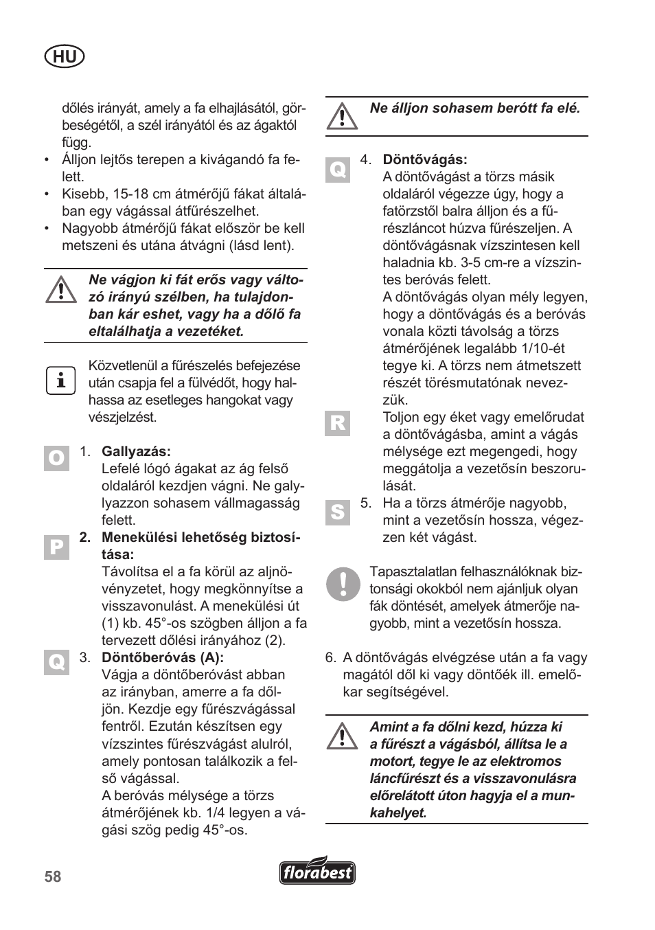 Florabest FKS 2200 B1 User Manual | Page 58 / 174