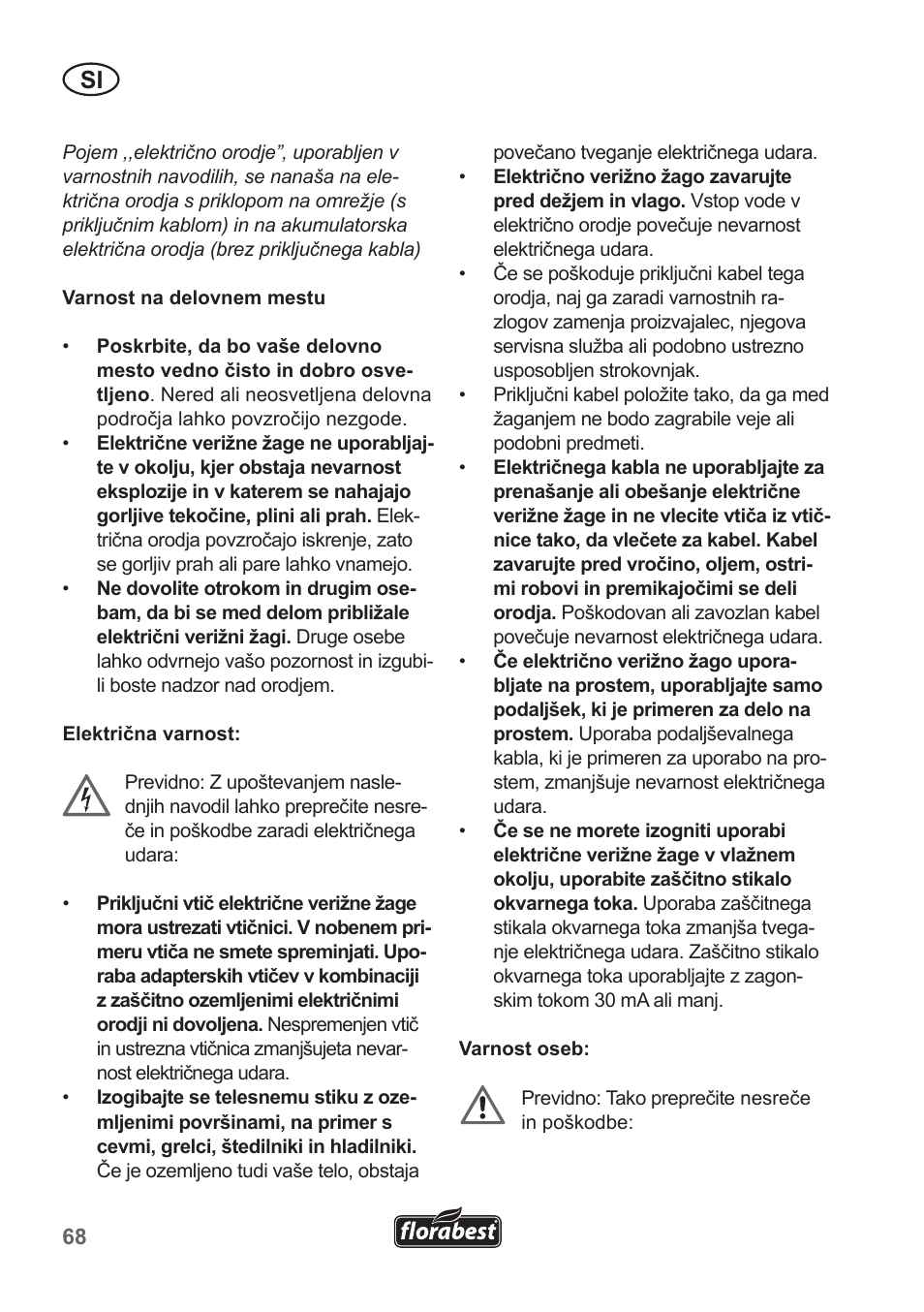 Florabest FKS 2200 B1 User Manual | Page 68 / 174