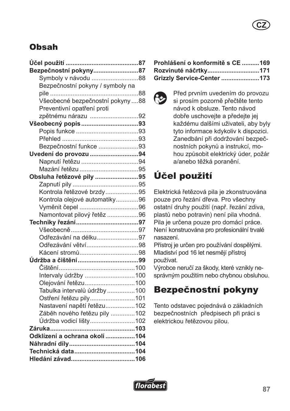 Florabest FKS 2200 B1 User Manual | Page 87 / 174